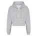 Beskuren Hoodie med Dragkedja Dam