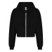 Beskuren Hoodie med Dragkedja Dam
