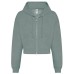 Beskuren Hoodie med Dragkedja Dam