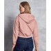 Beskuren Hoodie med Dragkedja Dam