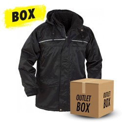 Fodrad Parkas Arbetsjacka - Svart S