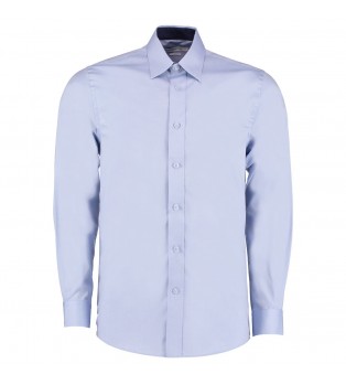 Långärmad Oxfordskjorta med kontrastfärg