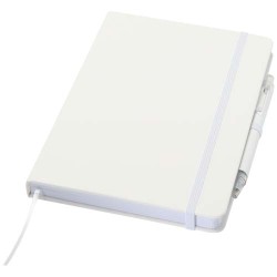 Spectrum A5 inbunden anteckningsbok av återvunnet papper och kulspetspenna i set