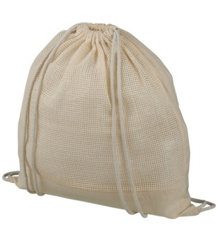 Maine ryggsäck av bomullsnät med dragsko 5L