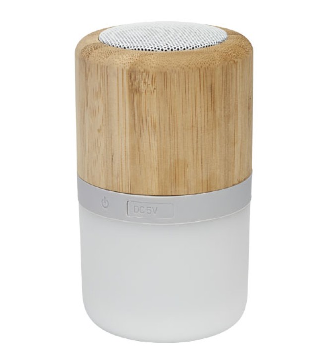 Aurea  Bluetooth® högtalare i bambu med ljus