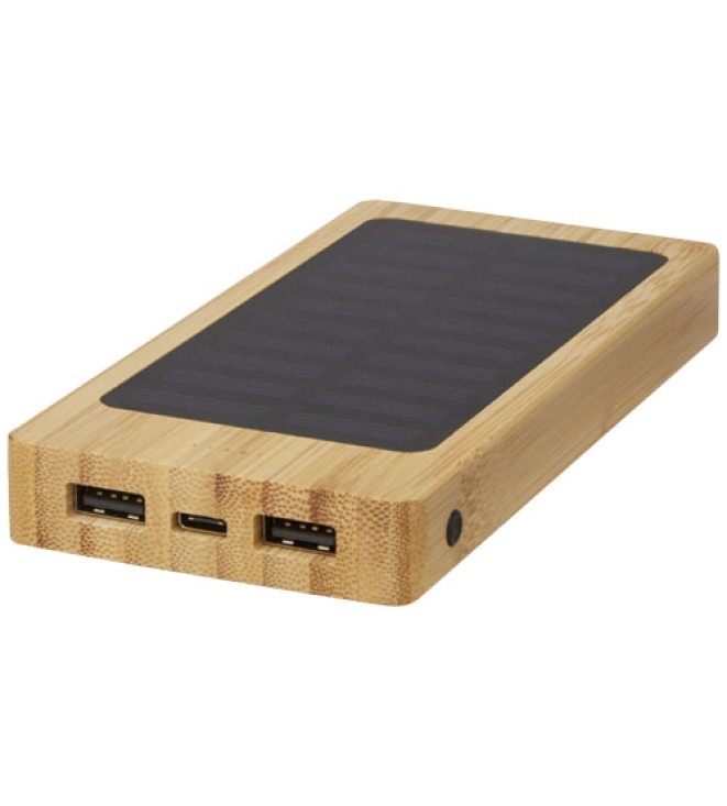 Alata 8 000 mAh soldriven powerbank av bambu