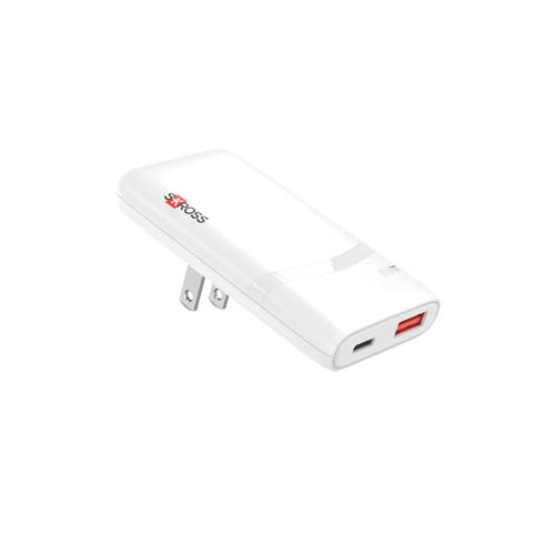 SKROSS® Klip Slim 65W laddare med flera uttag