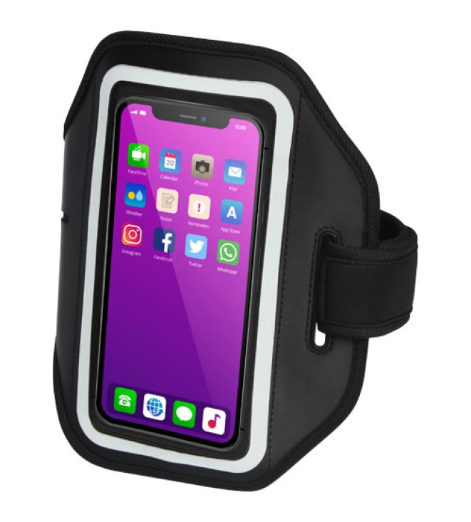 Haile reflekterande smartphone-armband med transparent skydd