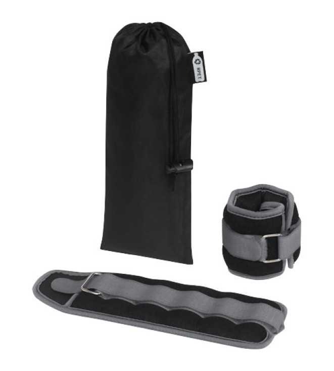 Jane set med 2 x 0,5 kg justerbara vikter för vristerna/handlederna