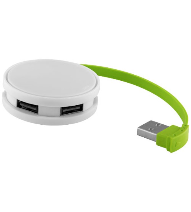 Round 4-portars USB-hubb
