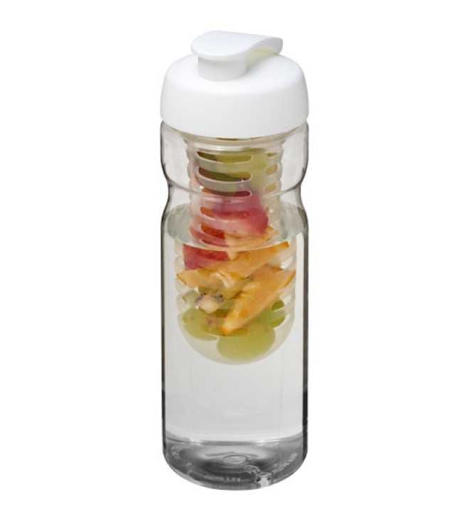 H2O Active® Base 650 ml sportflaska med uppfällbart lock och fruktkolv