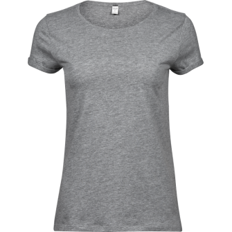 Dam T-shirt med Upprullade ärmar