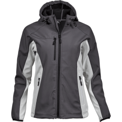 Kontrastfärgad Softshelljacka med Luva Dam